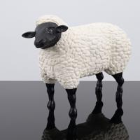 Stephen Huneck Hand-Carved Sheep Sculpture - Sold for $1,024 on 05-24-2025 (Lot 531).jpg